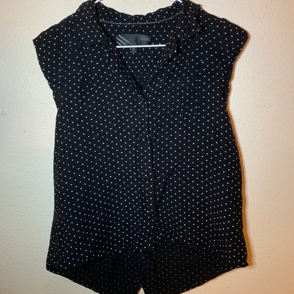 Button-Up Polka Dotted Tank - Picture 1 of 2